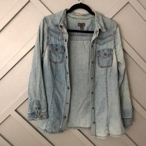 Anthropologie Fei Denim Blouse/Jacket with Snaps